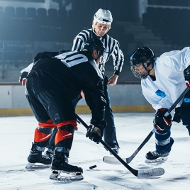 Match de hockey sur glace à Orléans