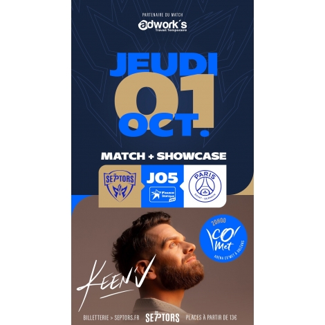 Match Handball SEPTORS vs PSG  + Showcase Keen'v