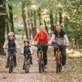 Journée à vélo en famille